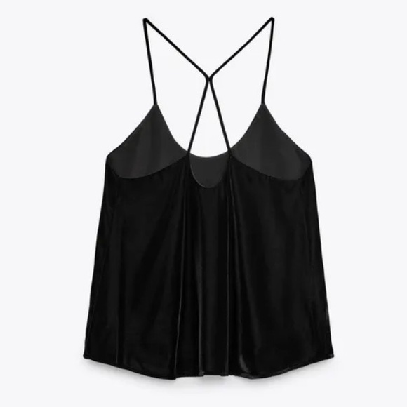 Velvet Effect Loose Tank Top | Zara - Picture 2 of 5